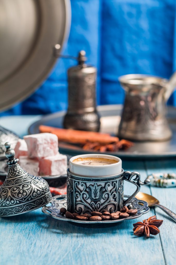 Turkish coffee and turkish delight